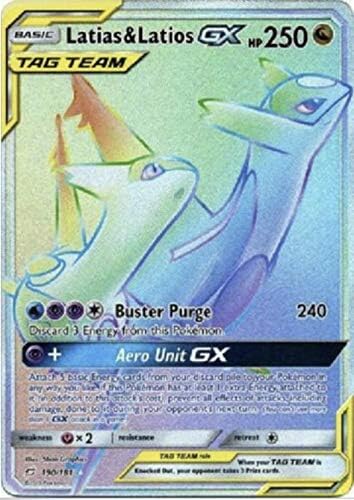 SM9 - Team Up - Latias & Latios GX - 190/181 - Secret Rare - NM/M-100% Guaranteed Authentic