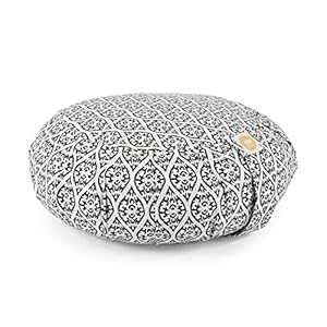 Lotuscrafts Zafu Meditation Cushion Zen – Height 15 cm – Spelt Filling – Washable Cover Organic Cotton – Floor Cushion for Meditation – Yoga Cushion – Meditation Pillow – Yoga Pillow – GOTS Certified