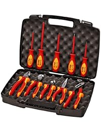 Knipex 989830US - Juego de 10 alicates, cortadores y destornilladores de 1000 V