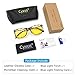 Cyxus Blue Light Filter [Sleep Better] UV Block Computer Eyewear Health Reading Glasses Classic Oval Yellow Lens 49mm, Unisex(Mens/Womens) Anti Fatigue Blocking Eye Strain (Tortoise Frame)