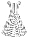 MUXXN Women's 1950s Style Vintage Swing Party Dress