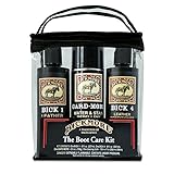 Bickmore Boot Care Kit - Bick 1 Bick 4 & Gard-More - Leather Lotion Cleaner Conditioner & Protector - for Cleaning Softening and Protecting Boots Shoes Handbags Purses Jackets and More