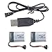 U839 Spare Part 2pcs 3.7v 150mAh Batteries with 1 USB Charger Cable for UDI RC U839 Nano Quadcopter
