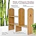 Expandable Natural Bamboo Desk Organizer Accessory - Adjustable Desktop Shelf Rack - Multipurpose Display for Office (Books) | Kitchen Storage (Spice Rack) | Flowers and Plants.