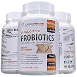 Probiotics Supplement 50 Billion CFU Women/Men Digestive and Immune Support Delivers 15x More Live Cultures, Acid Resistant Time Release Capsules Probiotic and Prebiotic Patented Ingredients.