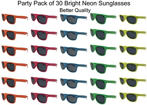 neon wayfarer sunglasses bulk