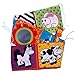 Eachbid Infant Kid Baby Crib Gallery High-Contrast Development Puzzle Zoo Cloth Book Toy