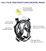 Snorkel Mask 180°View Underwater Full Face Free Breathing Mask Design Snorkeling with Anti-Fog & Anti-Leak Technology, Prevent Gag Reflex with Tubeless Design & Secure Fit