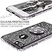 OCYCLONE Cute iPhone 6s Case, Cute iPhone 6 Case, Glitter Luxury Bling Diamond Rhinestone Bumper with Ring Grip Kickstand Protective Thin Girly iPhone 6s Case/iPhone 6 Case for Women Girl - Black