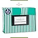 6-Piece Bed Sheets Set with Stripes by Cosy House - Fade & Lint Free - Soft, Breathable Bamboo and Microfiber Blend Bedding with Deep Pocket Fitted Sheet, Flat Sheet and 4 Pillowcases - Queen, Green