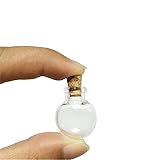 TAI DIAN Mini Oblate Glass Bottles Pendants Small