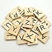 Amaonm 200 Pcs DIY Wood Letters, Letters Tiles, Scrabble Letters, Wooden Letters, Replacement Tiles, Square letter, Tile Games Great for Crafts, Spelling, Pendants, Scrapbooking, Jewelry Making
