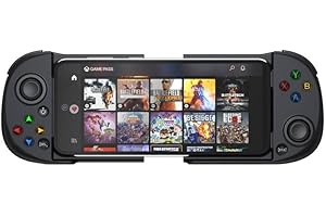 ShanWan Mobile Game Controller for iPhone with Phone CASE Support, Bluetooth Wireless Gamepad - PS Remote Play, Xbox Cloud, Steam Link, GeForce Now, MFi Apple Arcade Games-Long Battery Life