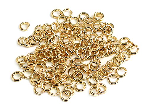 日本紐釦貿易(Nippon Chuko) NBK 丸カン 約136個入 φ5mm 太さ1mm ゴールド A12-415