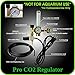 Hydroponics (Co2) Regulator Emitter System with Solenoid Valve Accurate and Easy to Adjust Flow Meter Made of High Quality Brass - Shorten up and Double Your Time for Harvesting - Not for Aquarium Use