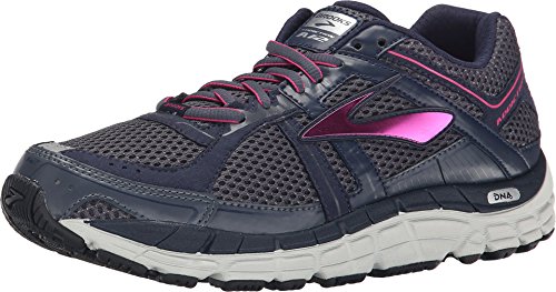 Brooks Women's Addiction 12 Ombre Blue/Obsidian/Fuchsia Purple Sneaker 5 2A - Narrow
