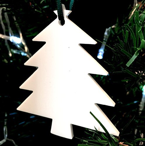Super Cool Creations Christmas Tree White Christmas Tree Decorations - Pack of 10