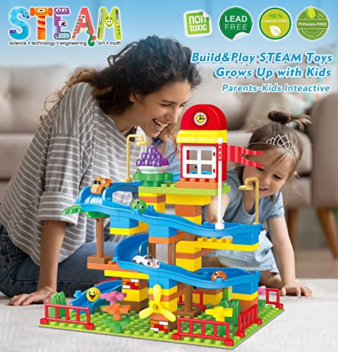 Marble Game Burgkidz Kid Marble Run Building Blocks With Elevator