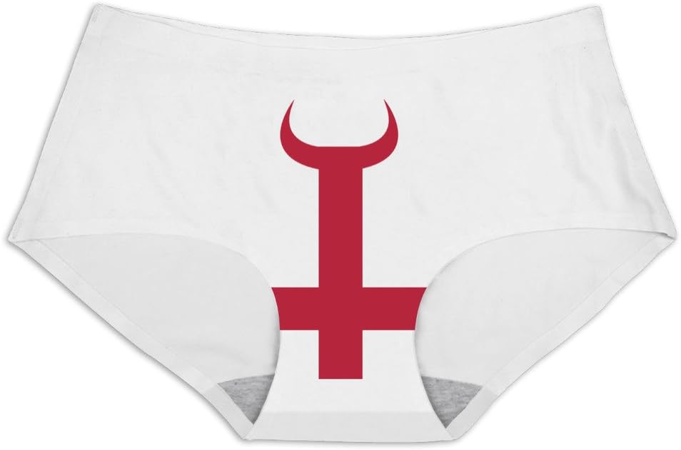 PCY Traceless Ice Silk Upside Down Cross Hipsters Panties Underwear For Women Size M White