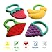 BABY SILICONE TEETHERS GIFT SET – SOFT, DISHWASHER-SAFE, BPA-FREE, FREEZABLE FRUIT GUM MASSAGE TEETHING TOYS WITH PACIFIER CLIP FOR BABIES