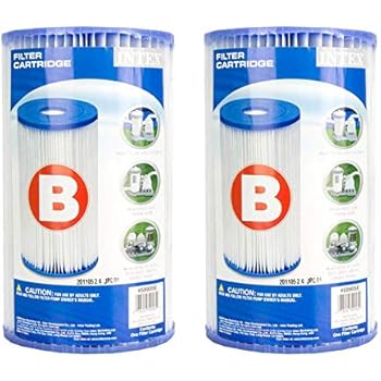Intex Swimming Pool Easy Set Type B Replacement Filter Pump Cartridge (2 Pack)