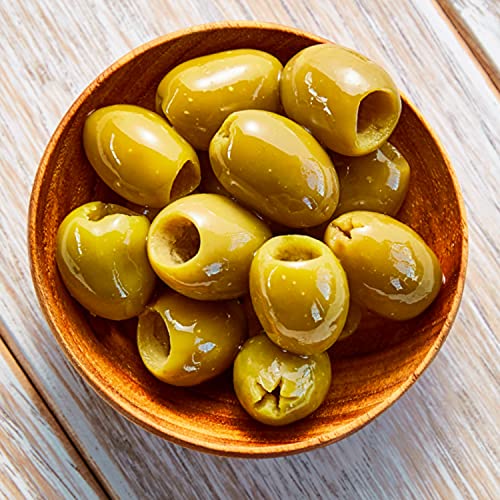 Veggicopia Olives, Keto Tasty Green Pitted Snack Olives from Greece