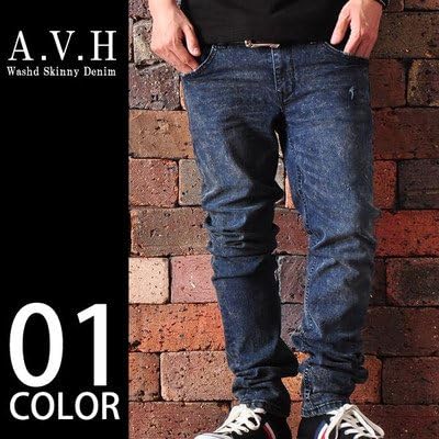 Amazon エーブイエイチ Avh Black Rabel メンズ サルエルスキニーデニムパンツ S 1 ジーンズ 通販