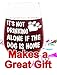 Make Em Laugh Stemless Wine Glass - It's Not Drinking Alone if the Dog is Home - Gifts for Friends and Loved Ones, Men and Women, Funny Wine Glass Design, Gifts for Wine and Dog Lovers