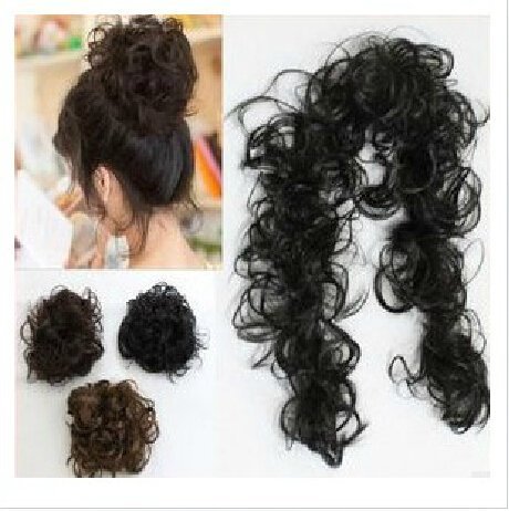 New Pony Tail Ponytails Clip-on Hair Extension Article DIY Wavy Hair Decoration Black