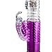 LEPO Large Rechargeable Thrusting and Rotating Rabbit Vibrator Clit Stimulation Sex Toys for Women, 10 inches & Waterproof, Valentine's Day Gift, Purple