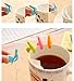 Cute Snail Shape Silicone Drink Markers Tea Bag Holder, Creatiee Mini Wine Glass Marker Charms Reusable Glass Identifiers Gift Set (Random Colors, Pack of 30)