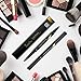 PrettyDiva DUO Liquid Eyeliner - Double Head Liquid Eyeliner Pen with Kohl Eyeliner, Waterproof Smudgeproof Gel Eyeliner Pencil for Smokey Cat Eye - Black