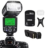 Camera Flash for Nikon,DSLR Camera,I-TTL 1/8000 HSS GN58,Multi,ESDDI Wireless Camera Flash Set Include 2.4G Wireless Flash Trigger,Cold Shoe Base Bracket and Accessories