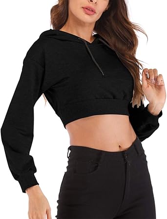 crop top hoodie amazon