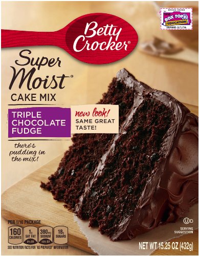 Betty Crocker Triple Chocolate Fudge Cake Mix (Pack of 6) - Image 5