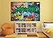 Kid’s Room Nursery Photo Wallpaper – Graffiti Wall – Picture Decoration Colorful Writing Pop Art Urban Street Style Hip Hop Image Decor Wall Mural (82.7x55.1in - 210x140cm)