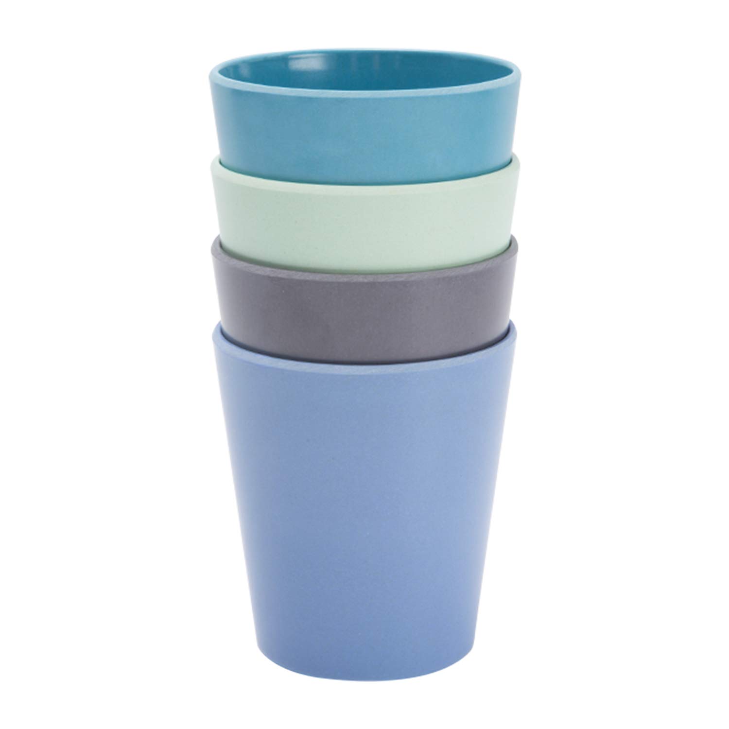 4pcs Bamboo Kids Cups for Baby feeding, Non Toxic & Safe Toddler cups for Drinking