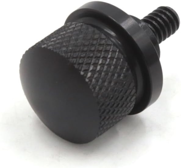 sourcing map Black Aluminium Alloy Motorcycle Seat Mount Bolt Screw Cap Nut for Harley Davidson, 13 x 10 x 2 cm - Image 3