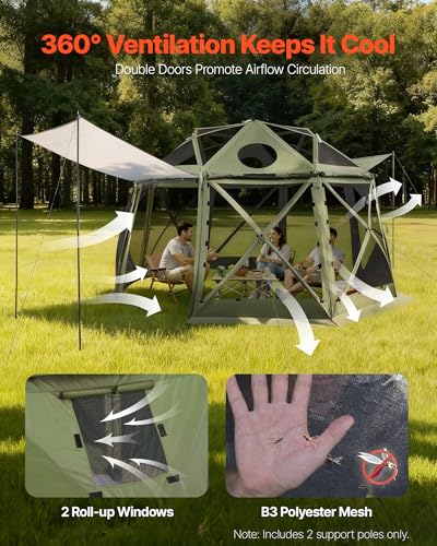 VEVOR 13x13 Pop-Up Gazebo Screen Tent Review: Spherical Canopy for Camping & Backyard image 34
