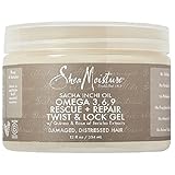 Shea Moisture Sacha Inchi Oil Omega-3-6-9 Rescue & Repair Twist & Lock Gel for Unisex, 12 Ounce