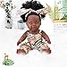 TUSALMO 10 INCH Black Baby Doll Toy with Accessories-African American Baby Dolls in Gift Box-Ideal Holiday,Christmas (12inch-YD-30H)