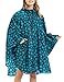 Buauty Womens Hooded Zip Up Waterproof Raincoats Lightweight Poncho with Pockets Outdoors