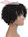 Persephone Brazilian Short Curly Remy Human Hair Wigs For Black Women None Lace Full Machine Made Natural Looking Best Virgin Human Hair Wig Natural Color 130% Density