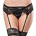 Sbra Advanced Customization Womens Sexy Lace Stretch Mesh Supender Garter Belts, Black01, One Size