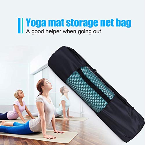 Triamisu-Portable-Yoga-Pilates-Mat-Nylon-bag-Carrier-Mesh-Center-Adjustable-Strap-Carry-Storage-Rolling-Type-Vaccum-Compressed-Bags-Black