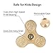 Opard Tri Fidget Spinner R188 Bearing Plum Blossom Hand Spinning Toy for Child and Adult (Gold)