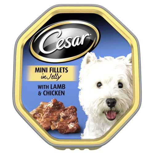 Cesar Classics Mini Fillets Wet Dog Food with Lamb and Chicken in Jelly, 150g
