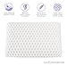 Sleep Restoration Premium Gel Memory Foam Pillow - CertiPUR-US Memory Foam - Hypoallergenic - Luxury Rayon Derived Cover Included