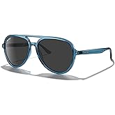 MERRY'S Classic Polarized Aviator Sunglasses For Womens Mens Retro Double Bridge Aviators S8376