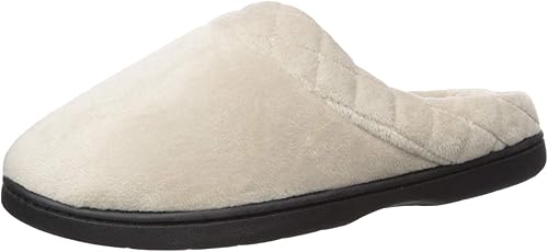 dearfoams women's quilted velour clog slippers